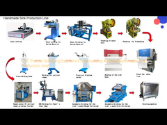 CNC Stamping Precision Excellent Craftsmanship Dapur Produksi Sink buatan tangan