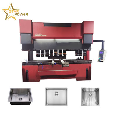 Harga bagus CNC lembaran logam dapur wastafel mesin res rem mesin hidrolik listrik pengikat on line