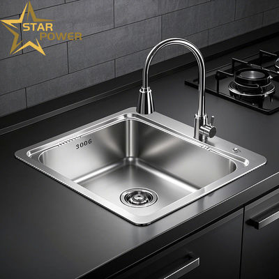 Harga bagus 304 stainless steel tunggal dan double sink terintegrasi cetakan menebalkan dan memperdalam on line