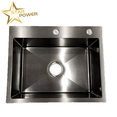 Harga bagus 304 stainless steel khusus untuk baskom cuci tangan besar single trough tebal pencegahan karat terintegrasi dapur wastafel on line