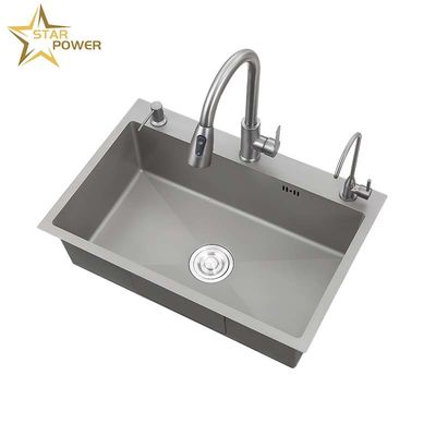 Harga bagus 304 Sink buatan tangan untuk ruang lantai 1100x1100mm on line