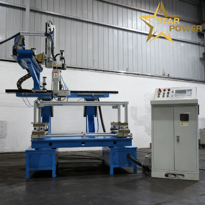 Harga bagus Mesin las CNC dengan pengelasan empat sisi dan operasi layar sentuh untuk wastafel buatan tangan dengan akurasi penentuan posisi ± 0,1 mm on line