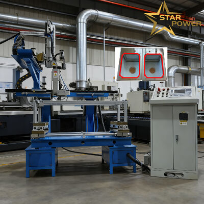 Harga bagus Anti-Oksidasi CNC Control Argon Arc Otomatis Flat Four-Sided Mesin Pengelasan untuk Seamless Welding on line