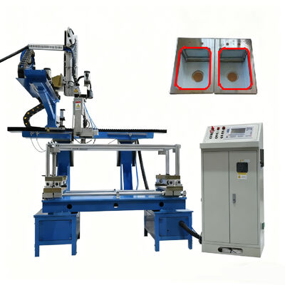 Harga bagus CNC 4-Axis Linkage Laser Positioning Otomatis Mesin Las Empat Sisi dengan Teknologi Anti-deformasi on line