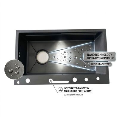 Harga bagus 33 Inch Undermount Double Bowl Kitchen Sink 50/50 SUS304 18 Gauge with Bottom Grids on line