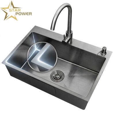 Harga bagus 20 Inch Drop-In Single Bowl Bar Kitchen Sink SUS304 20 Gauge with Basket Strainer on line