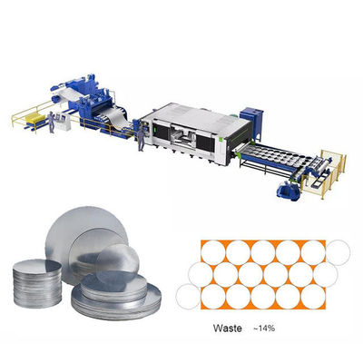 Zigzag Automatic Besi tahan karat Coil Sheet Plate Meninju Line Circle Blanking Auto Feeder
