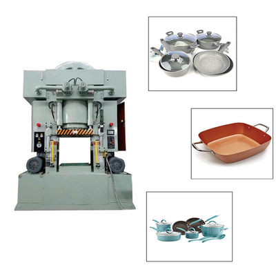 Harga bagus Lini produksi peralatan masak aluminium Die casting pot pan ditempa lapisan peralatan masak penyemprotan lini produksi on line
