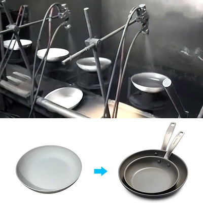 Mesin Pelapis Anti Lengket Cat Semprot Otomatis Untuk Panci Peralatan Masak