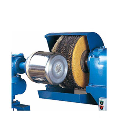 Buatan Tangan Logam Otomatis Wastafel Dapur Industri Buffing Deburring Hub Polishing Machine