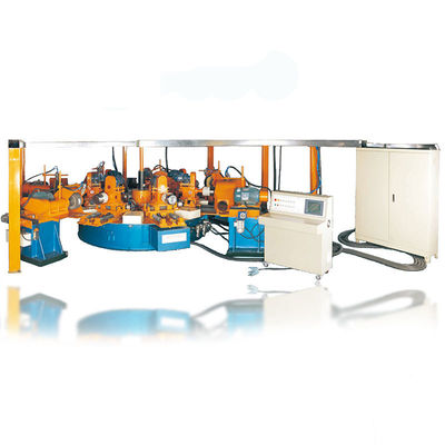 Mesin Poles Menghemat Roda Poles Di Luar Permukaan Cermin Rotary Metal 8 Stasiun Stabil Mirror Polish Finish