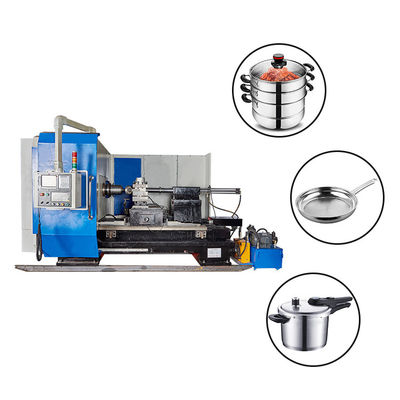 Mesin CNC Bubut Metal Spinning Horizontal Otomatis Untuk Peralatan Masak Besi tahan karat