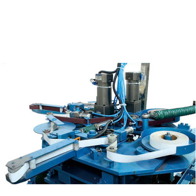 Horizontal Mesin Poles Pot Otomatis Vacuum Adsorpsi Dengan Kepala Ganda 230V