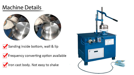 Mesin Pembuat Pot Satin Finish Manual Akurasi Tinggi Dengan Sistem Servo