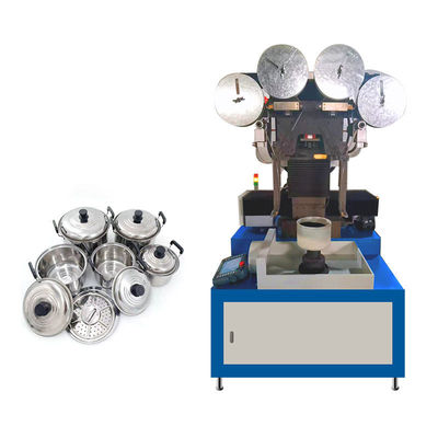 Mesin Pemoles Pot Aluminium Otomatis Untuk Pengamplasan Sabuk Peralatan Masak