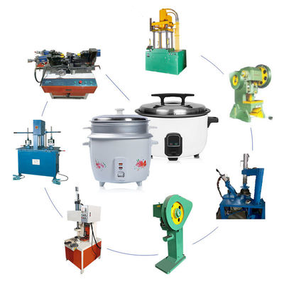 Lini Produksi Drum Rice Cooker Hidrolik Dengan Servo Motor Multifungsi