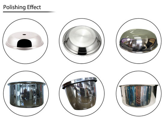 otomatis CNC Metal Cookware Mesin penggiling mesin penggiling untuk aluminium stainless steel Pans Mesin pembuatan penggiling