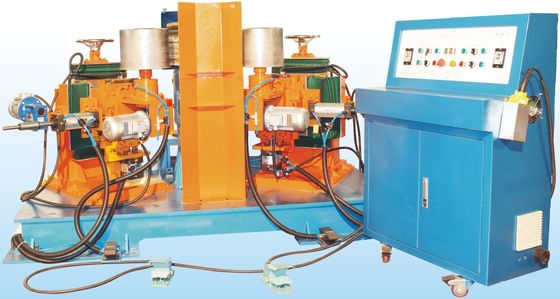 Harga bagus Semi-Automatik 2-Stasiun polishing Mesin peralatan dapur Permukaan Buffing metel Mesin abrasive roda polishing Mesin on line