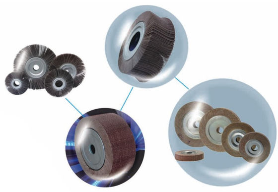 Peralatan Peregangan Flap Wheel untuk stainless steel Mechanical internal polishing dan grinding flap wheel