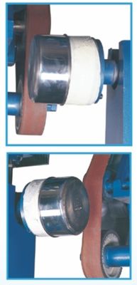 Kualitas tinggi ganda Kepala abrasive sabuk mesin Outer Sanding Mesin polishing mesin untuk Metal Ware