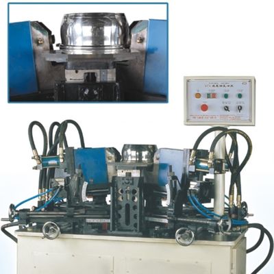 Harga bagus Hydraulic Four Hole Punching Machine perforator lubang bulat untuk panci set peralatan memasak peralatan logam on line