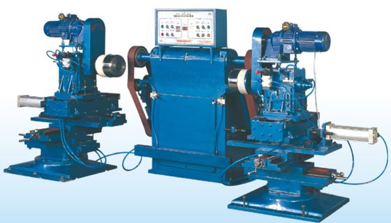 Pengoperasian Fungsional dari Double-head External Abrasive Sander Of High Efficiency Cookware Equipment