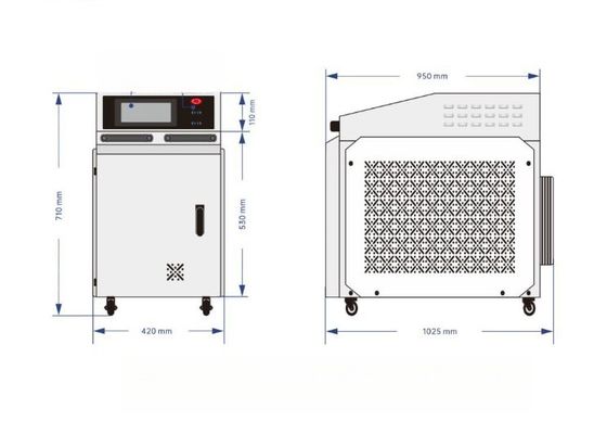 Mesin pematung induksi portabel untuk bahan stainless steel