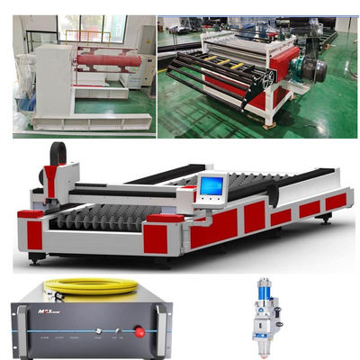 Sistem Kontrol Cerdas Mesin Pemotong Laser Koil Baja Berstainless Metal Multi-fungsi Otomatis