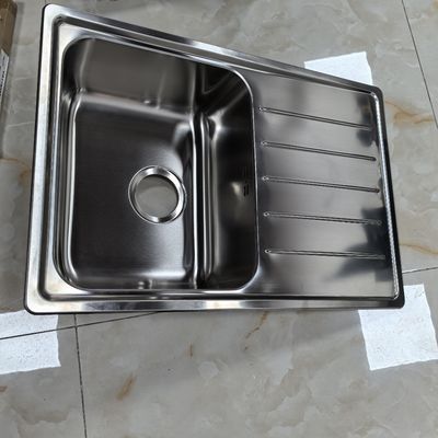 Frosted Brushed Stainless Steel Sink Nano Gun Grey Stainless Steel Sink 304 Stainless Steel Sink dipasang di bawah panggung