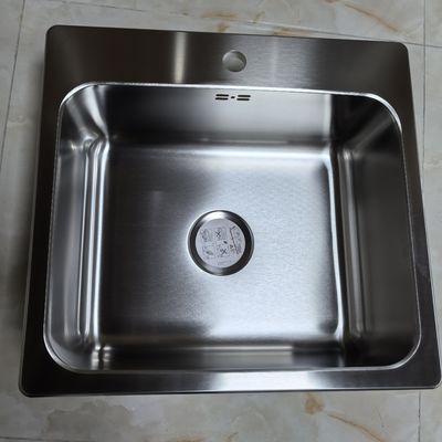 Sink berlapis nano berus baja tahan karat 304 Undermount Stainless Steel Sink baskom ganda besar pot dapur mesin wastafel