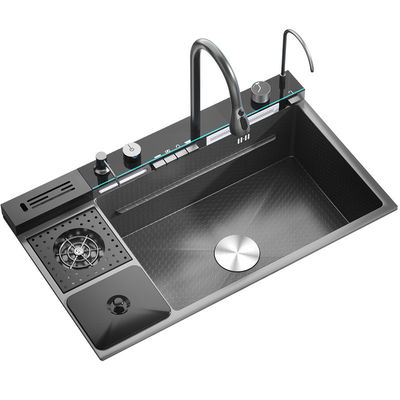 Kuarsa tahan lama Anti Splash Scratch Proof Mudah Bersih Countertop Sink Untuk Dapur sibuk