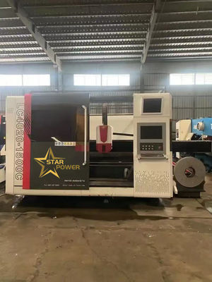 Precision CNC Sheet Metal Laser Cutting Machine untuk dekorasi arsitektur dan aplikasi aerospace dengan peralatan besar