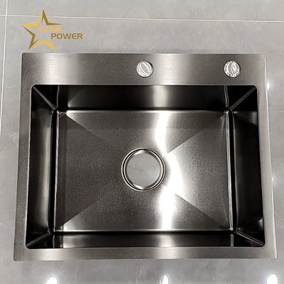 Harga bagus Dapur 304 stainless steel buatan tangan wastafel tunggal wastafel rumah tangga wastafel on line
