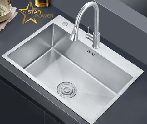 Harga bagus Sink Cuci Baskom Cuci Baskom buatan tangan Single Baskom Sink stainless steel on line
