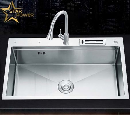 Harga bagus Stainless Steel Sink Dapur Rumah Tangga Disesuaikan di atas panggung dan di luar on line