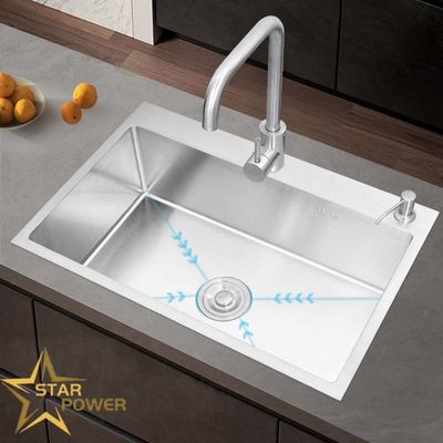 Disesuaikan Multi-Gauge Ruggedized Stainless Steel Hand Sink Untuk Dapur