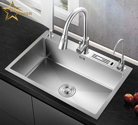 Sink tangan stainless steel yang mudah dirawat di dapur rumah tangga