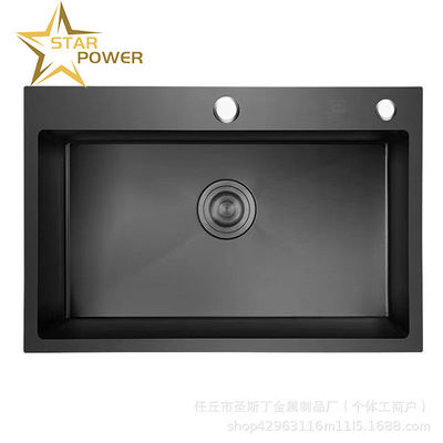 Disesuaikan wastafel buatan tangan wastafel dapur dari stainless steel wastafel