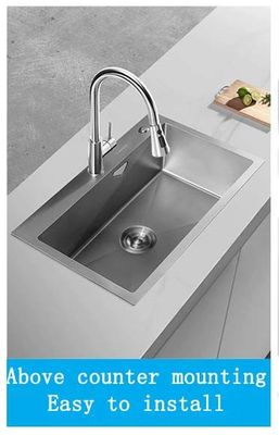 Surface Hand Sanded halus tanpa kasar Stainless Steel dapur wastafel