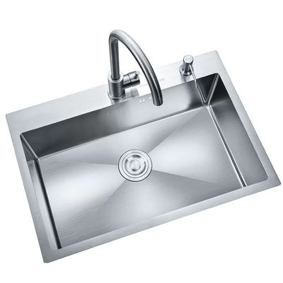 304 Stainless Steel Hand Sink tahan korosi tahan lama