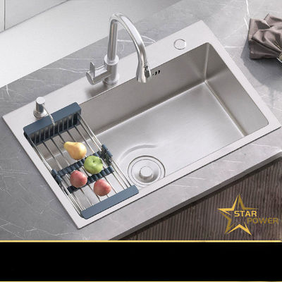 Stainless Steel Dapur wastafel 304 tahan korosi buatan tangan wastafel
