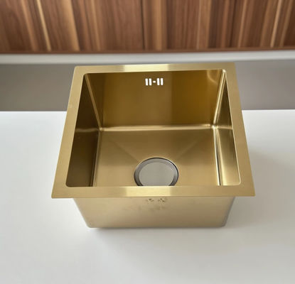 SUS304 Stainless Steel Emas Cube Sink Dapur