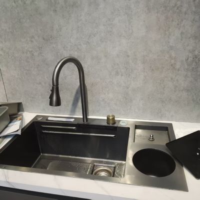 304 stainless steel Double Bowl Cuisine Sink dengan Aksesoris