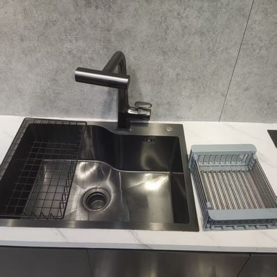 304 stainless steel Double Bowl Cuisine Sink dengan Aksesoris