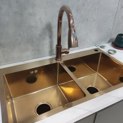 Sink dapur stainless steel yang dapat disesuaikan untuk penggunaan komersial dan rumah tangga