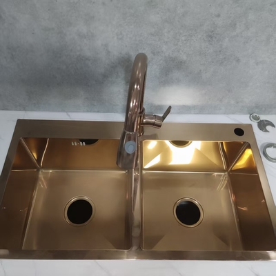 Sink dapur stainless steel yang dapat disesuaikan untuk penggunaan komersial dan rumah tangga