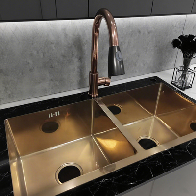 Sink dapur stainless steel yang dapat disesuaikan untuk penggunaan komersial dan rumah tangga