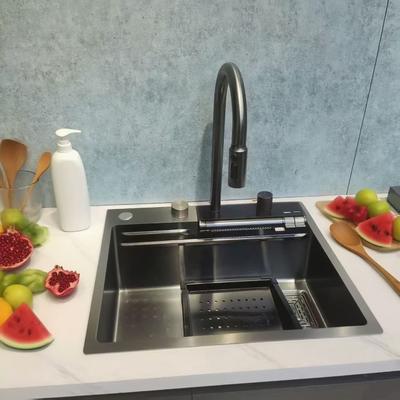 Harga bagus Wastafel Dapur Stainless Steel Undermount dengan Papan Pengering on line