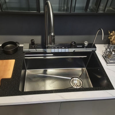 Wastafel Dapur Stainless Steel Undermount dengan Papan Pengering