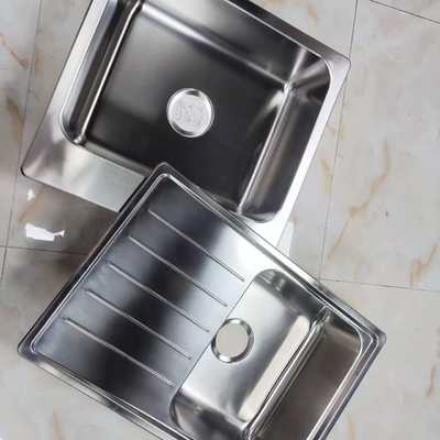 Harga bagus Kompatibel dengan Undermount & Top Mount, Baja Tahan Karat Food Grade 304 (18/8) Set Wastafel Dapur yang Dapat Disesuaikan Ukurannya | Ketebalan Baja Kustom Tersedia | Kedalaman Bak Kustom Tersedia | Tahan Karat & Tahan Korosi on line